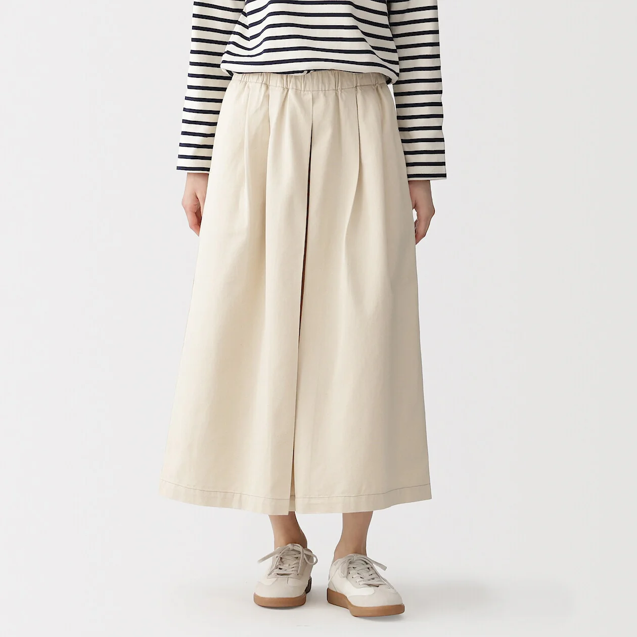 Kapok Blended Lightweight Twill Skirt Pants - Image 6