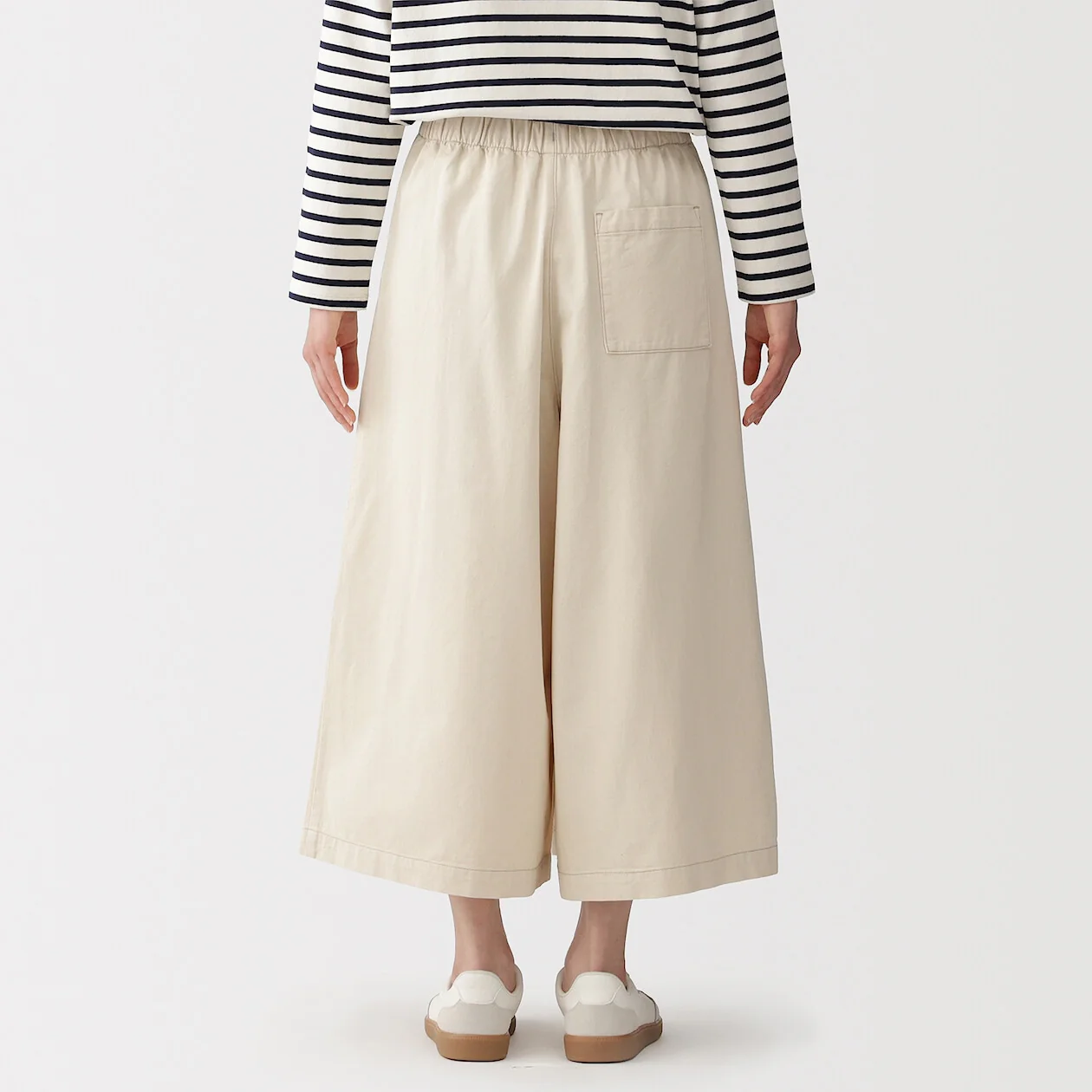 Kapok Blended Lightweight Twill Skirt Pants - Image 9