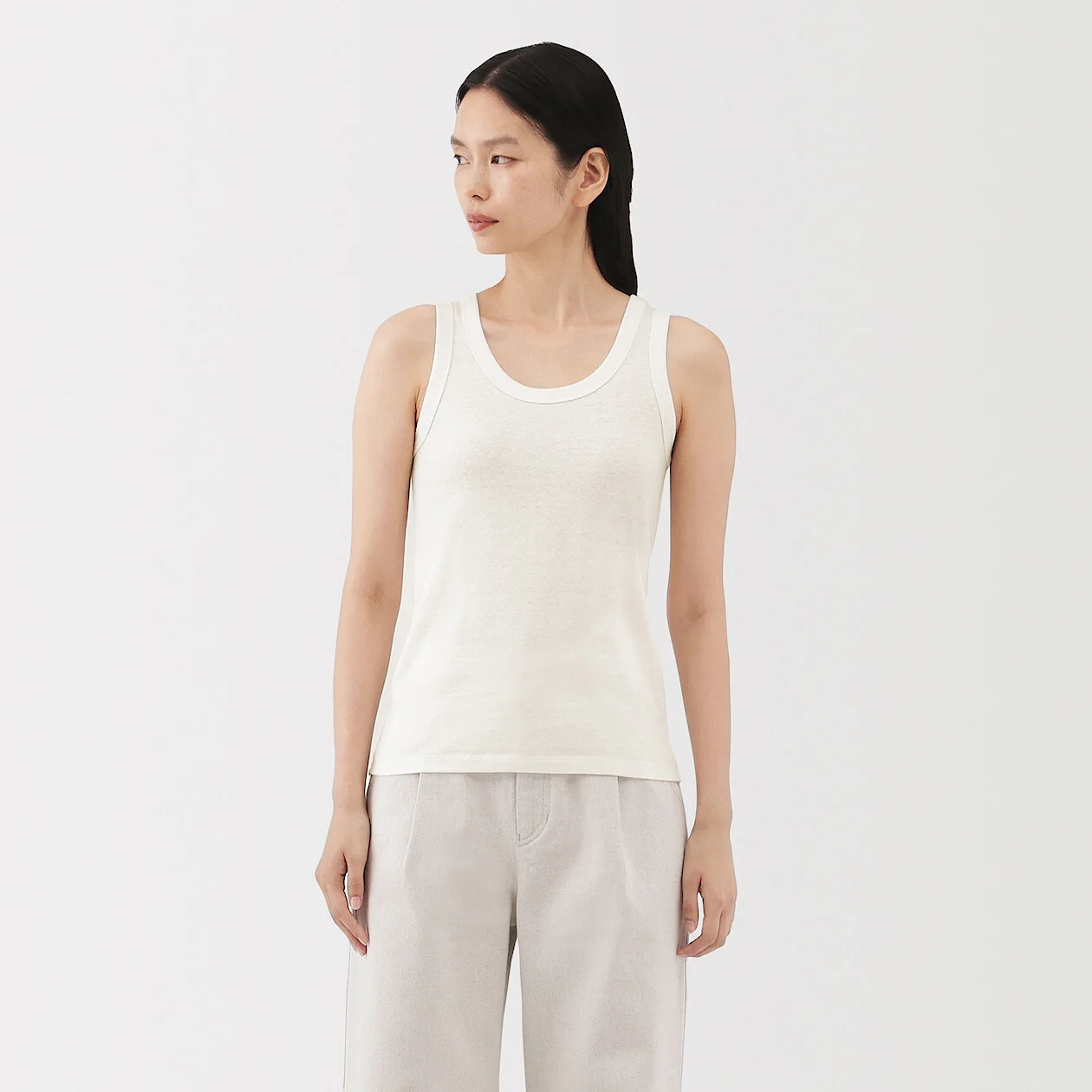 Linen Blend Tank Top - Image 10