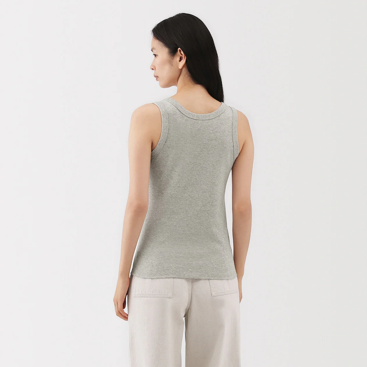 Linen Blend Tank Top - Image 4