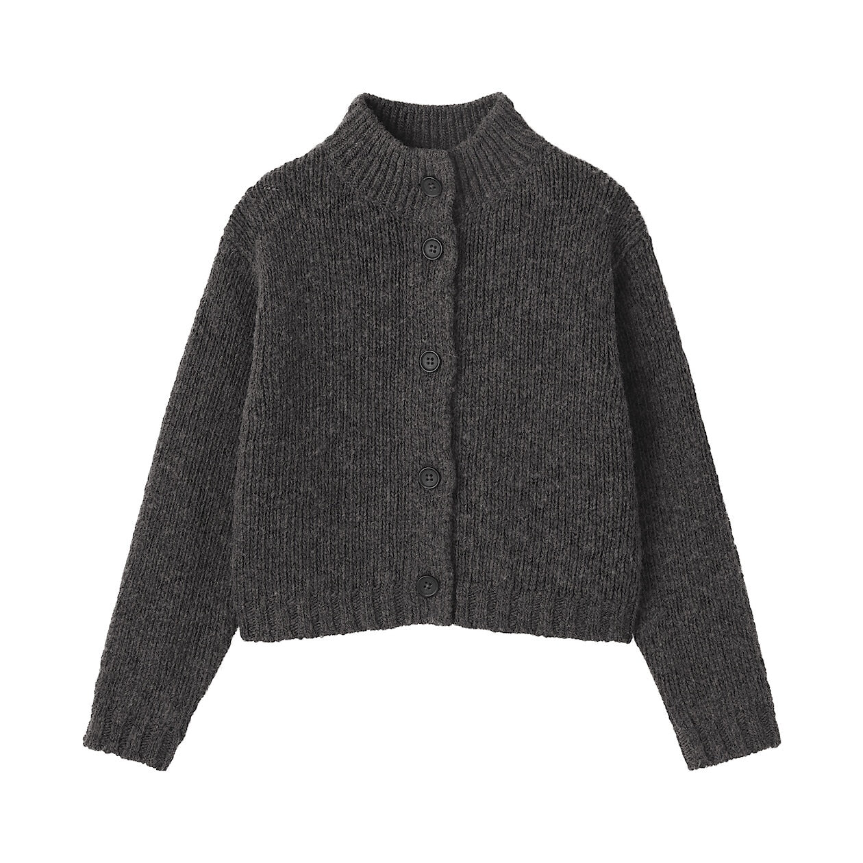 Merino Wool Low-Gauge Short Cardigan - Image 10