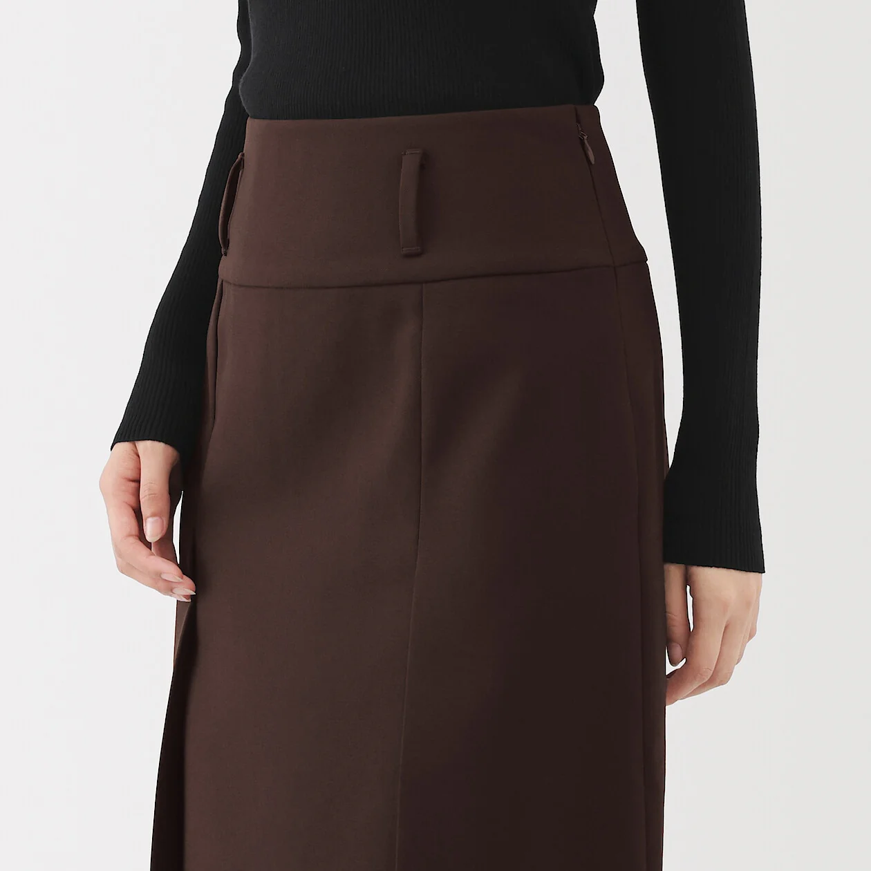 Midi Skirt with Belt Loops - Image 5
