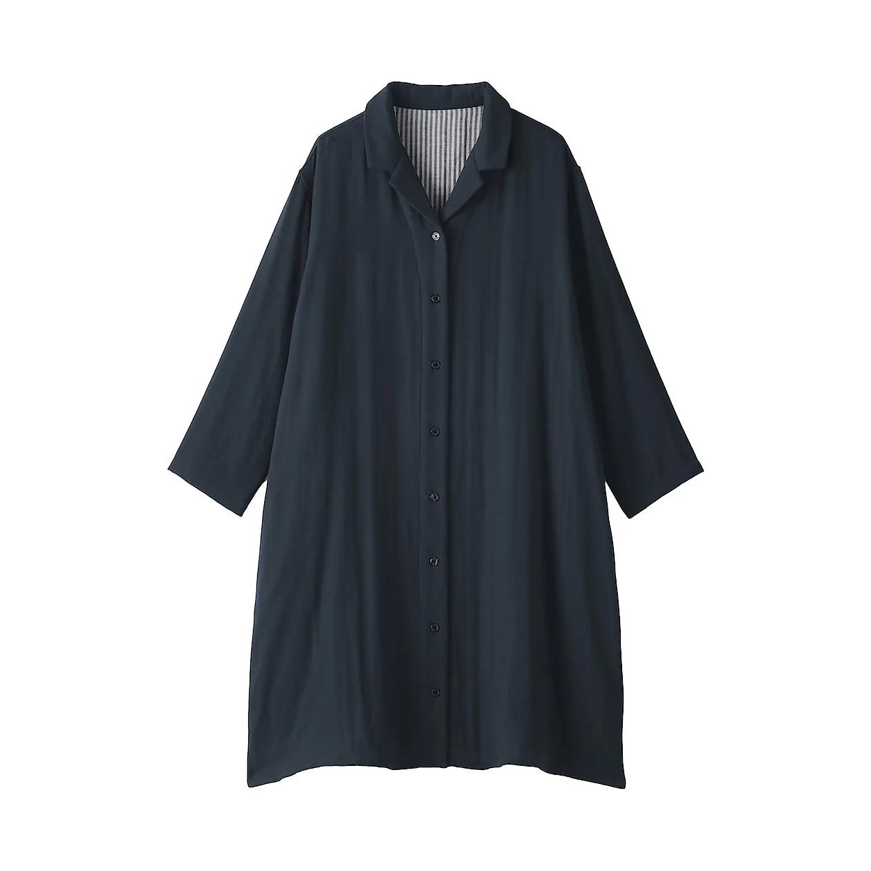 Quadruple Gauze Long-Sleeve Dress - Image 15