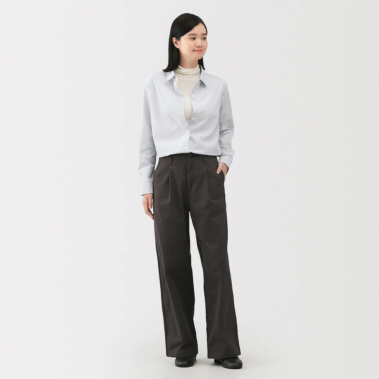 Sheer Turtleneck Long Sleeve T-Shirt - Image 11