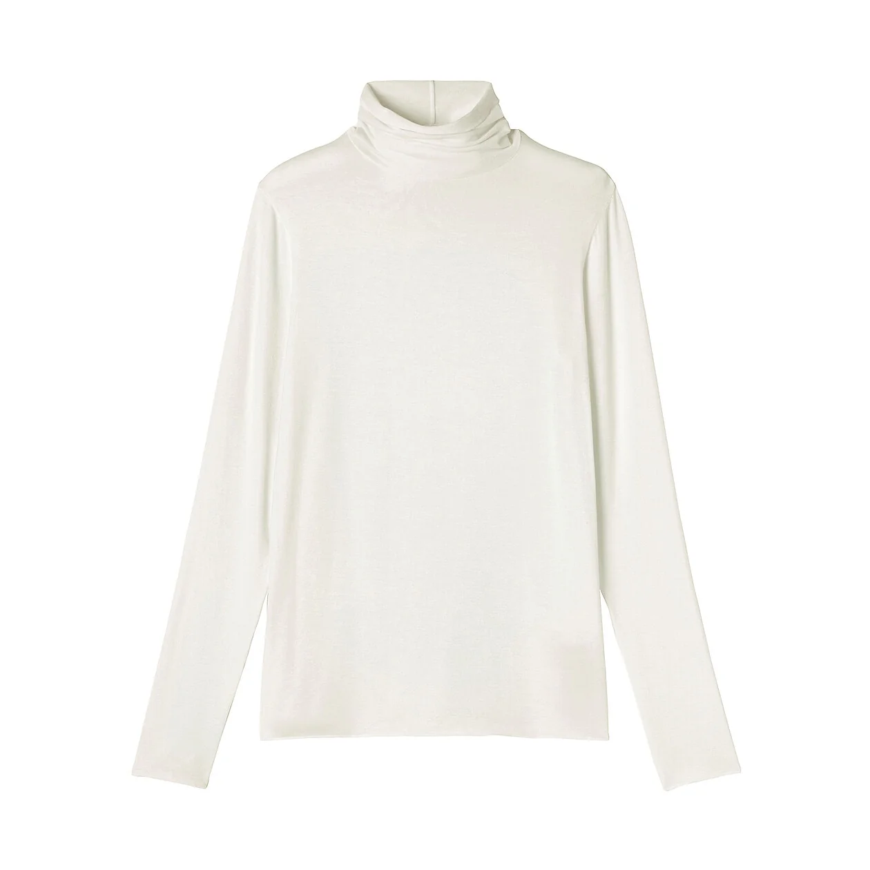 Sheer Turtleneck Long Sleeve T-Shirt - Image 17