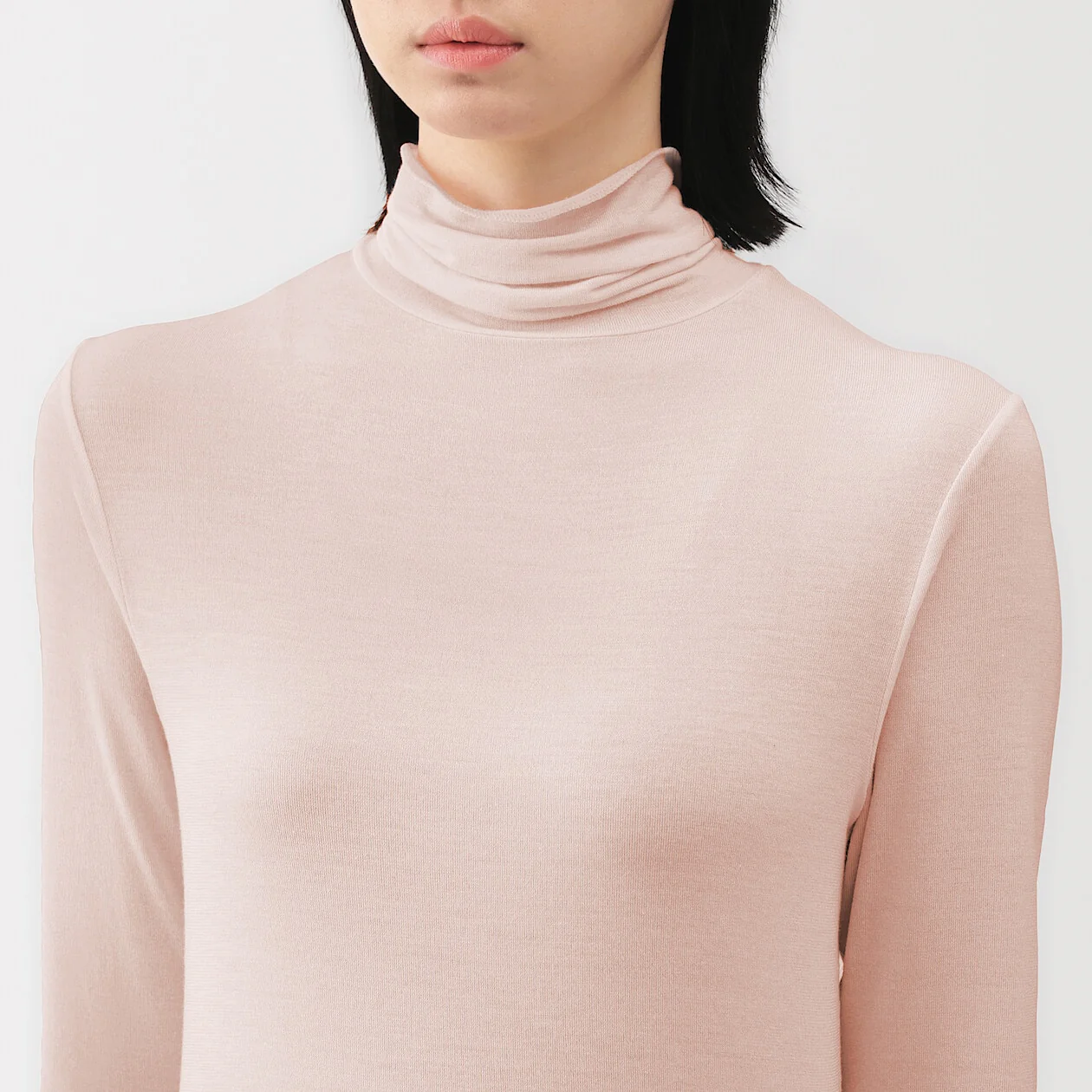 Sheer Turtleneck Long Sleeve T-Shirt - Image 23