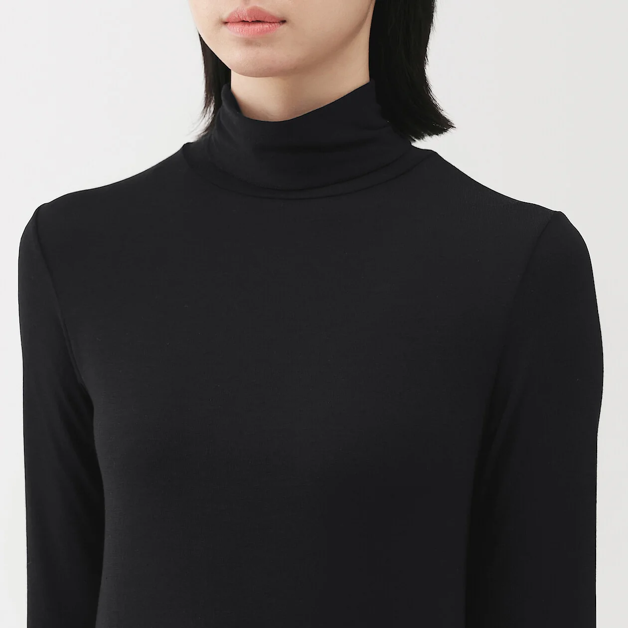 Sheer Turtleneck Long Sleeve T-Shirt - Image 6