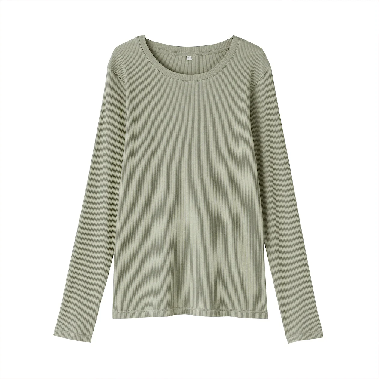 Smooth Ribbed Long Sleeve T-Shirt - Image 3