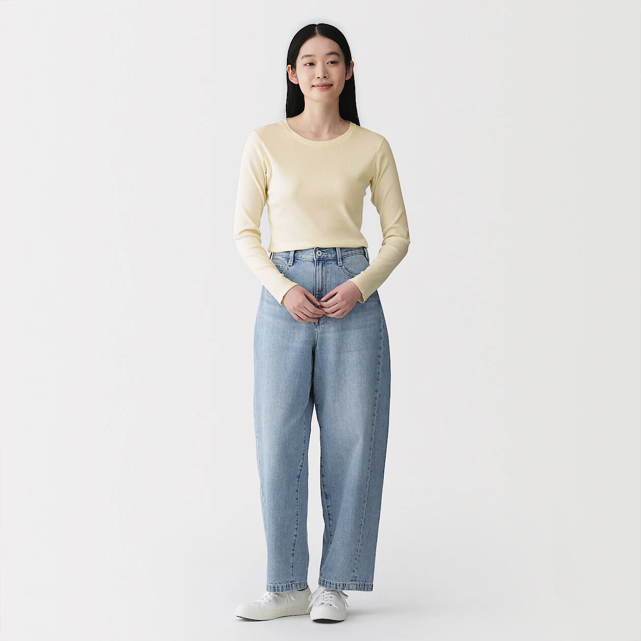 Smooth Ribbed Long Sleeve T-Shirt - Image 31