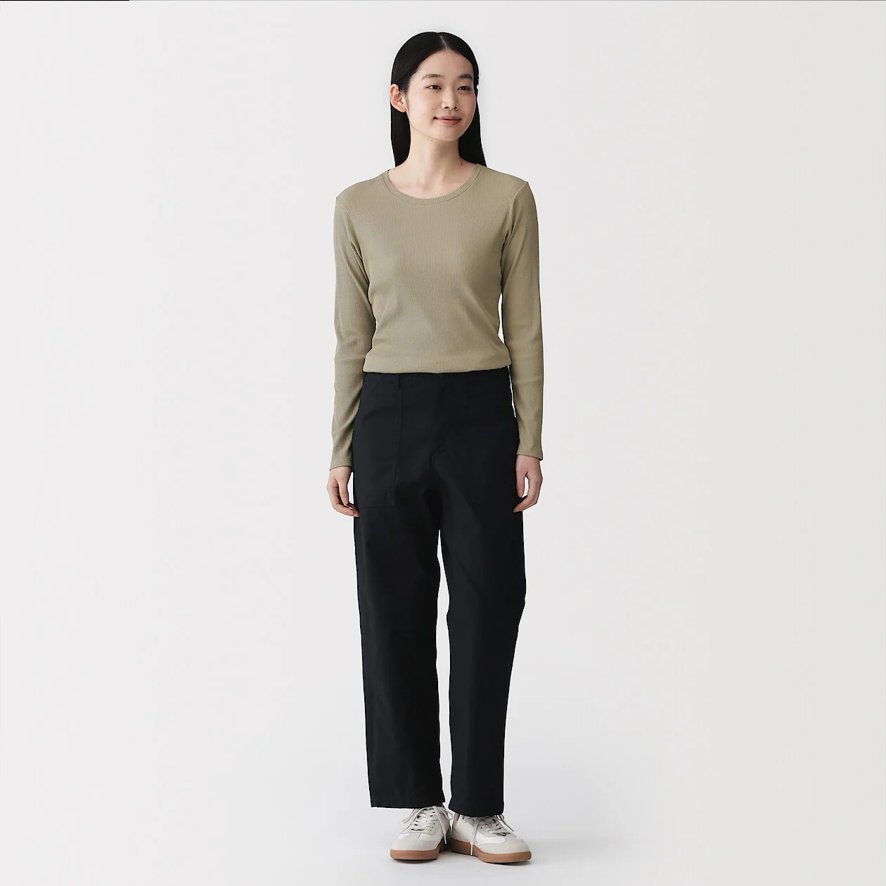 Smooth Ribbed Long Sleeve T-Shirt - Image 34