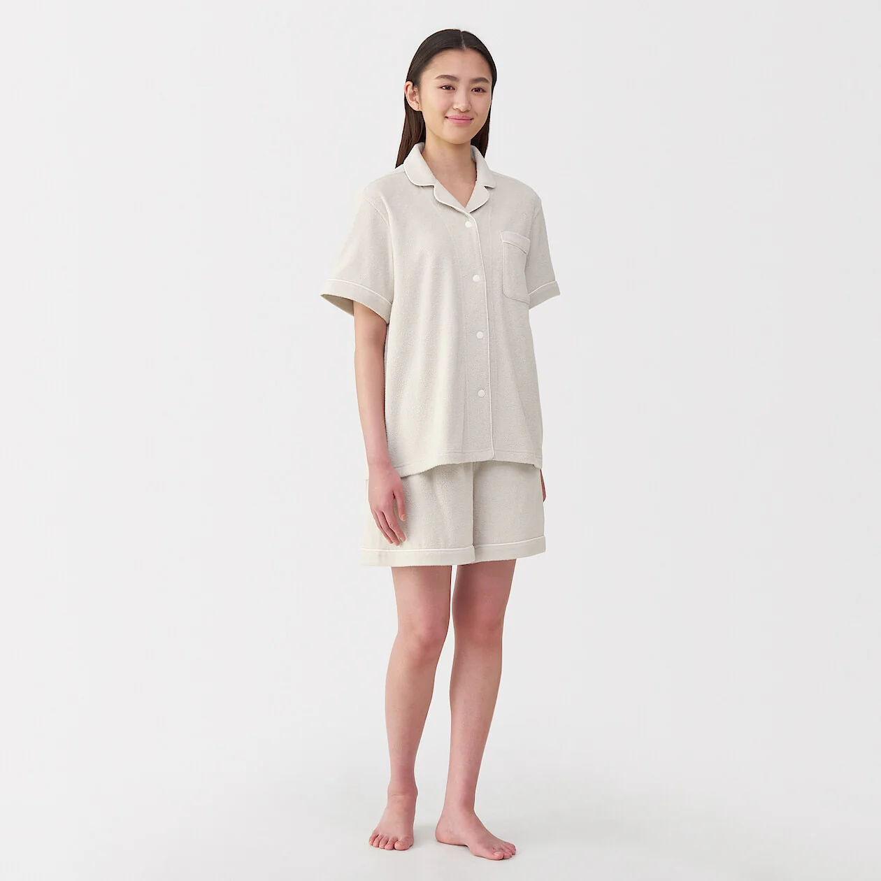 Terry Towelling Short Sleeve Pyjamas