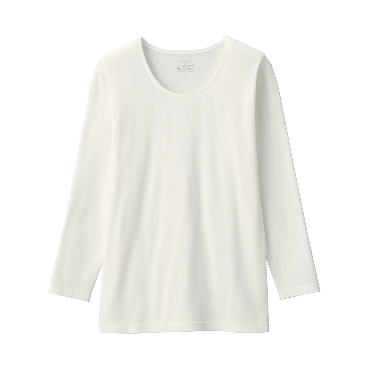 Warm Thick Cotton U-Neck Long Sleeve T-Shirt - Image 6