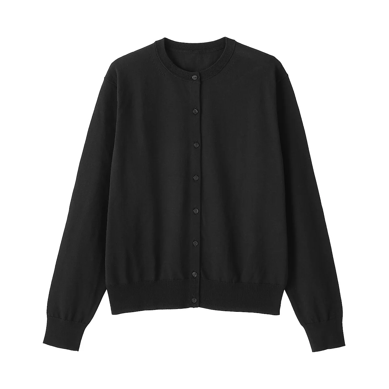 UV Protection High Twisted Cotton Crew Neck Cardigan - Image 12