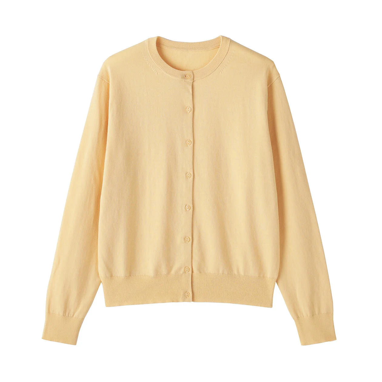 UV Protection High Twisted Cotton Crew Neck Cardigan - Image 28