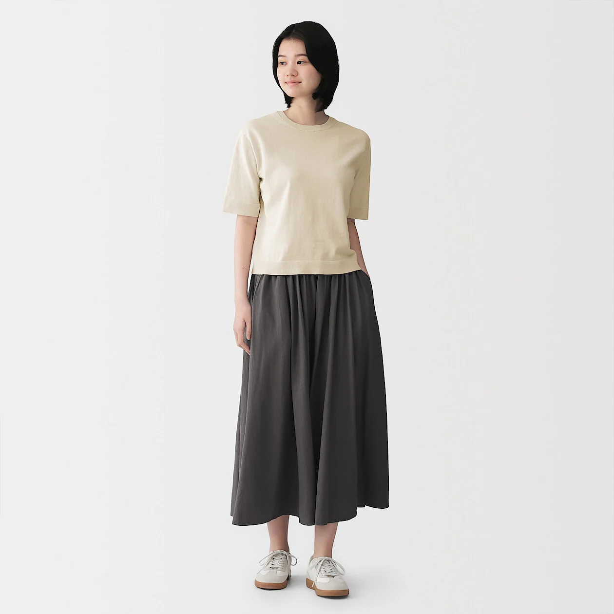 UV Protection High Twisted Cotton Half Sleeve Sweater - Image 13