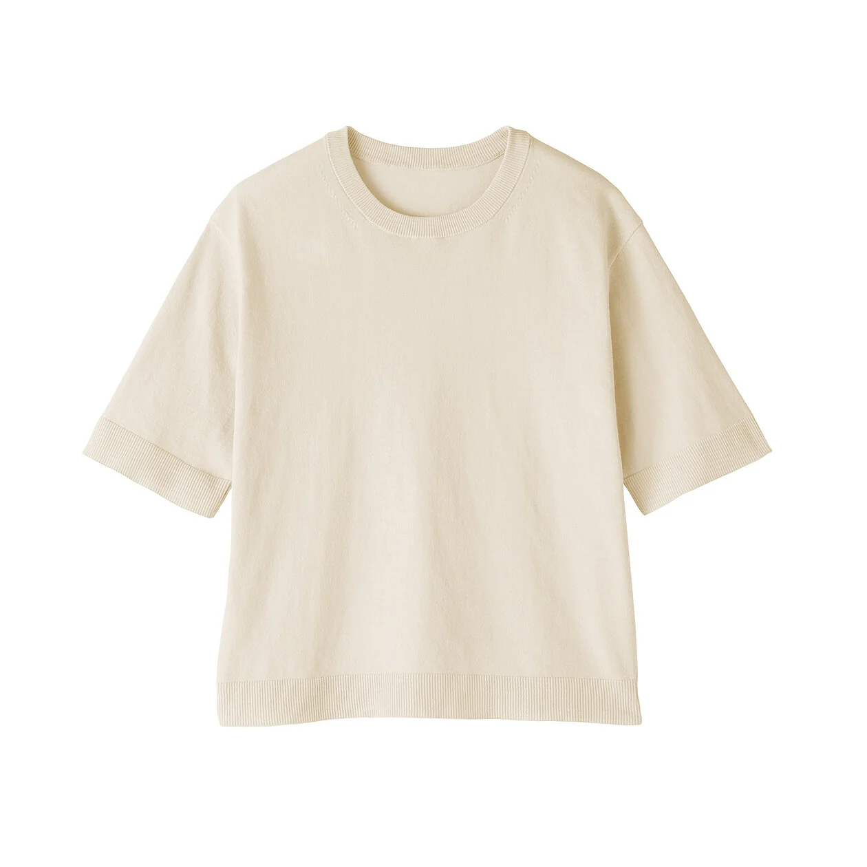 UV Protection High Twisted Cotton Half Sleeve Sweater - Image 14