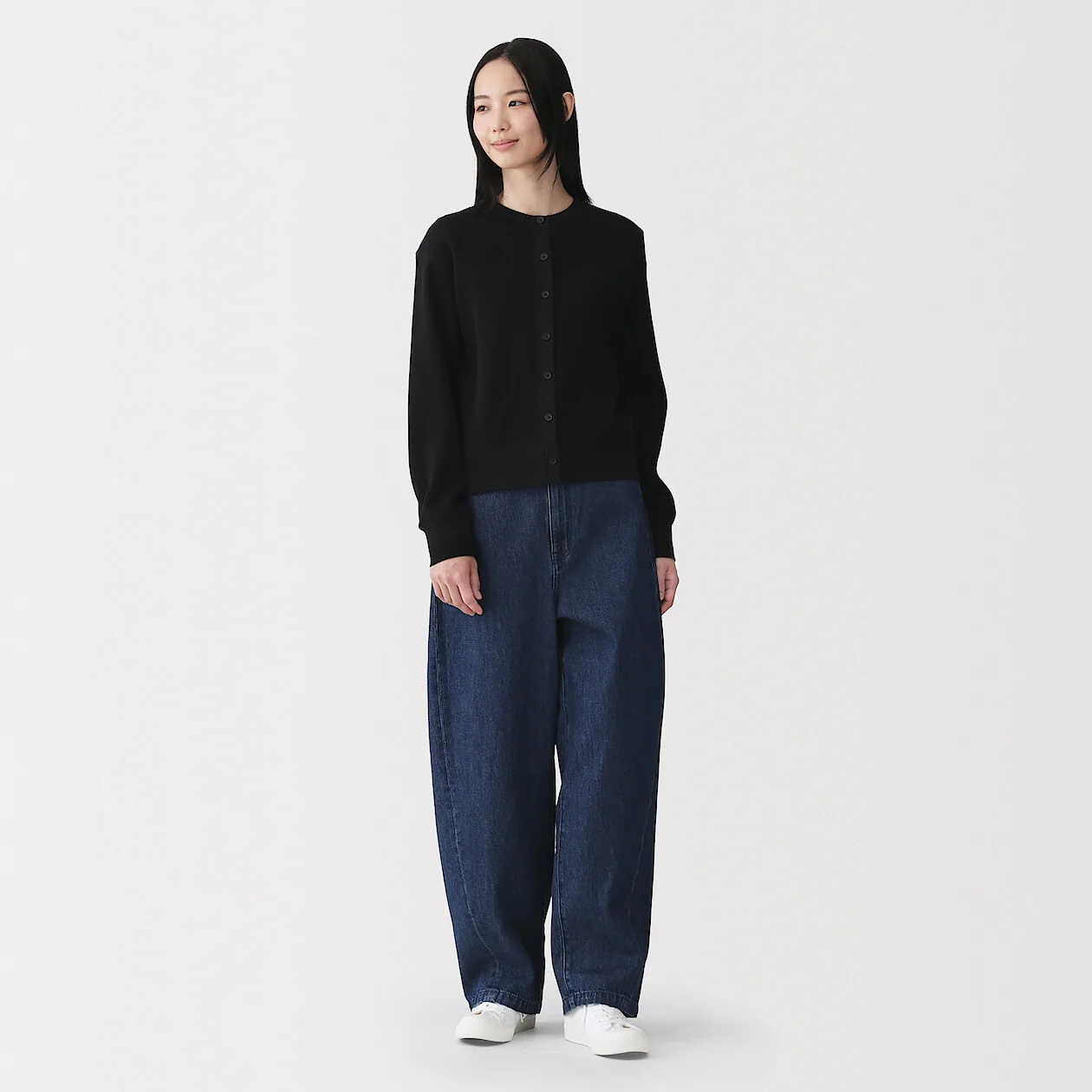 Waffle Crewneck Long Sleeve Cardigan - Image 18
