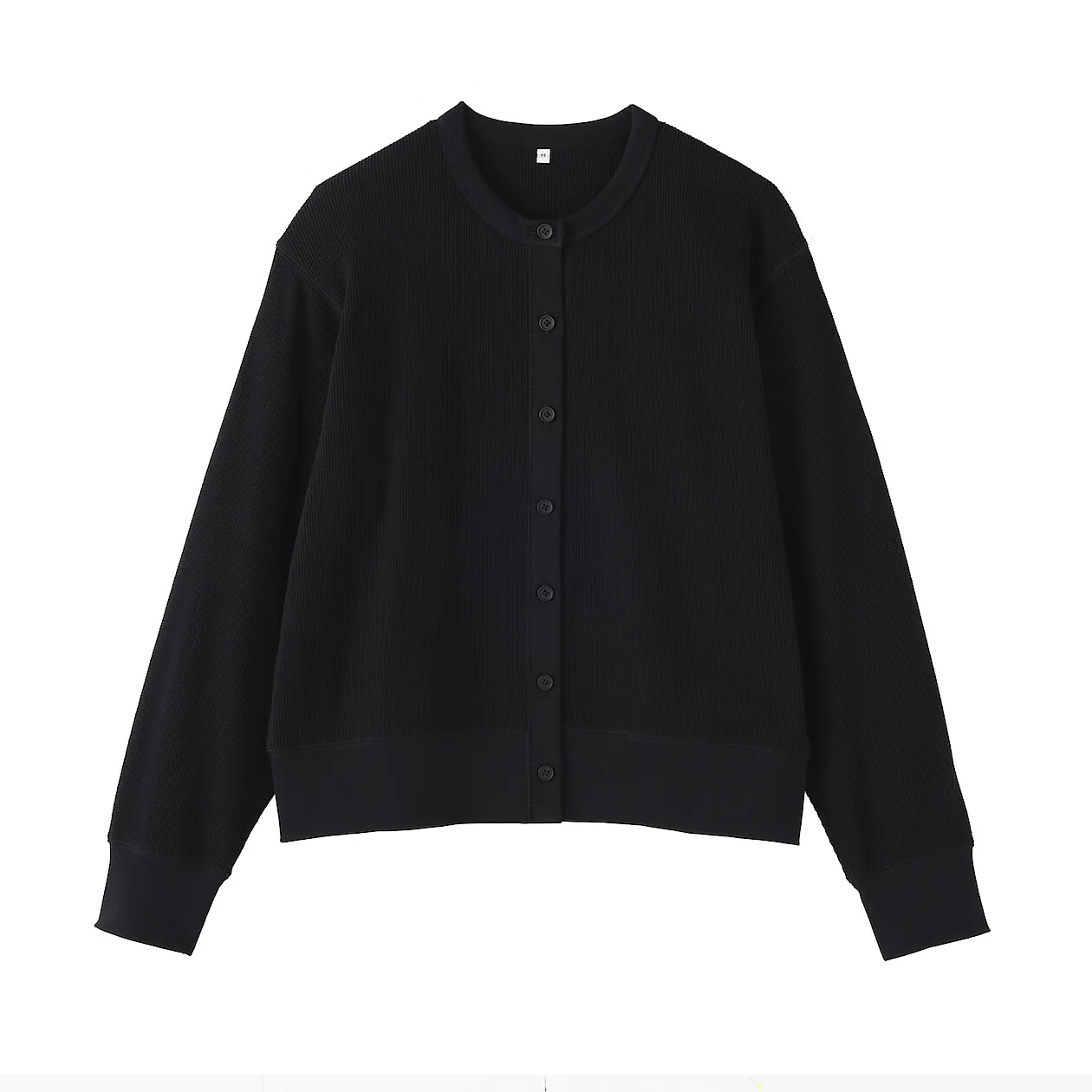 Waffle Crewneck Long Sleeve Cardigan - Image 19