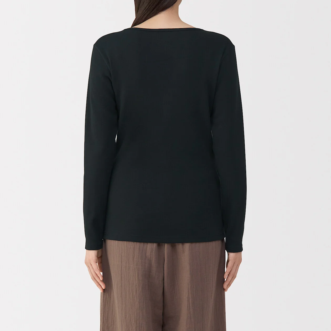 Warm Cotton and Wool Long-Sleeve T-Shirt - Image 12