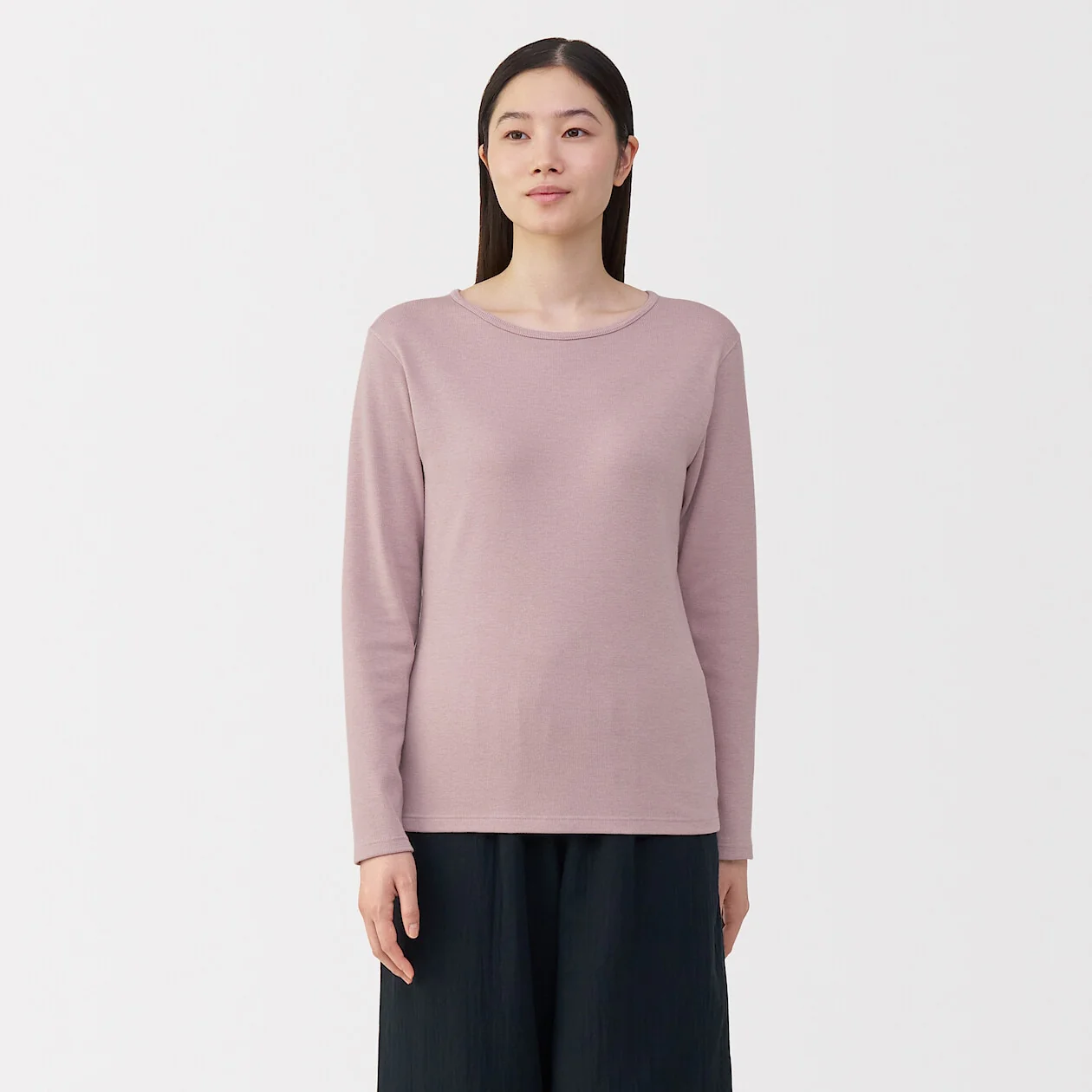 Warm Cotton and Wool Long-Sleeve T-Shirt - Image 17