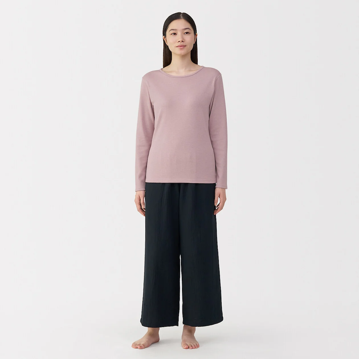 Warm Cotton and Wool Long-Sleeve T-Shirt - Image 18