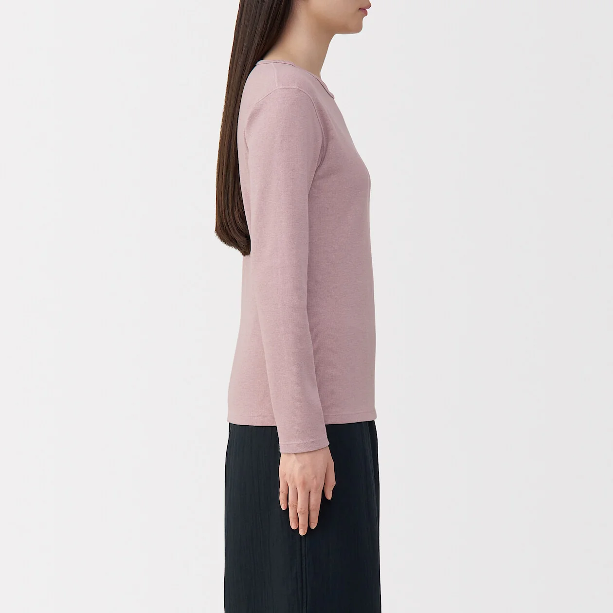 Warm Cotton and Wool Long-Sleeve T-Shirt - Image 19