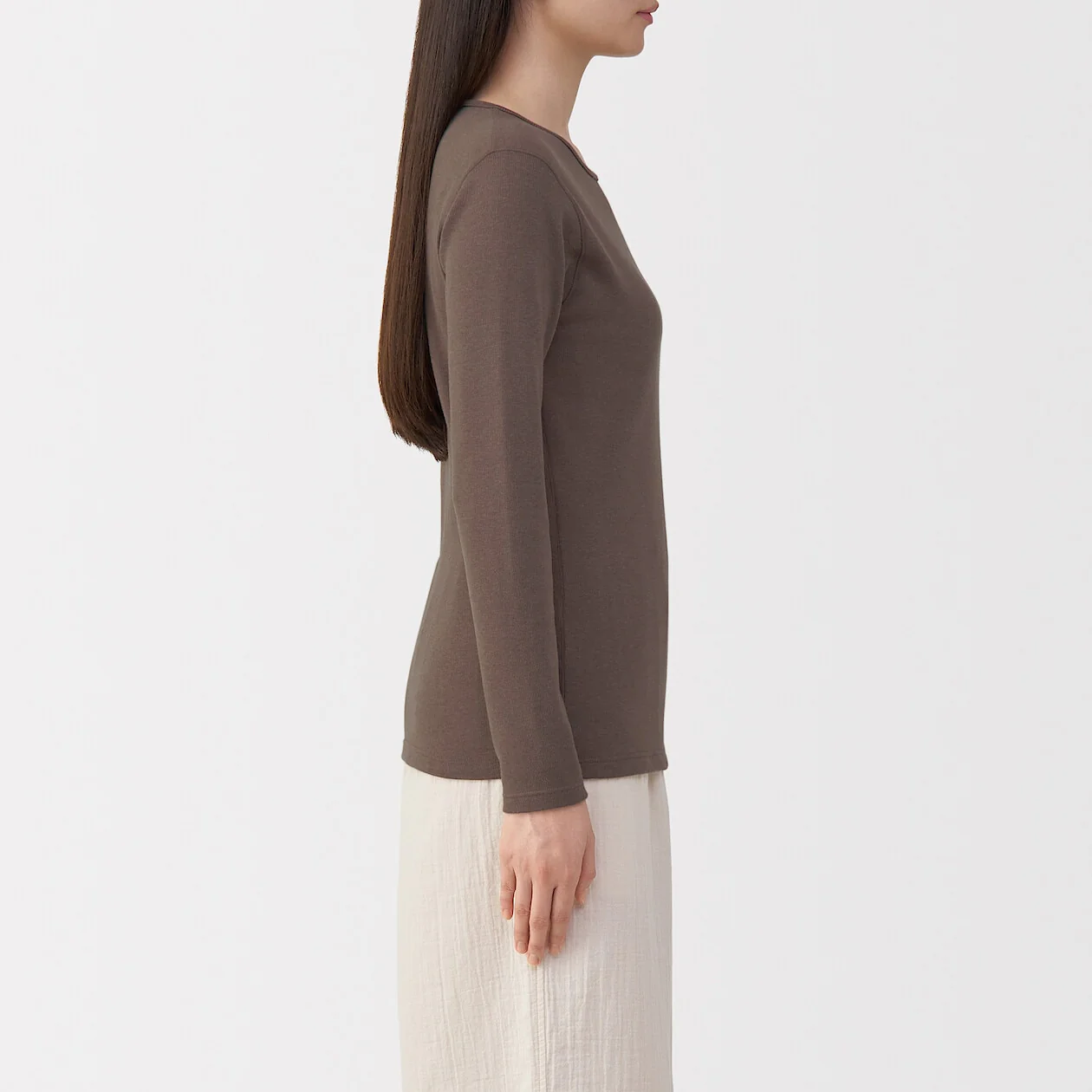 Warm Cotton and Wool Long-Sleeve T-Shirt - Image 27