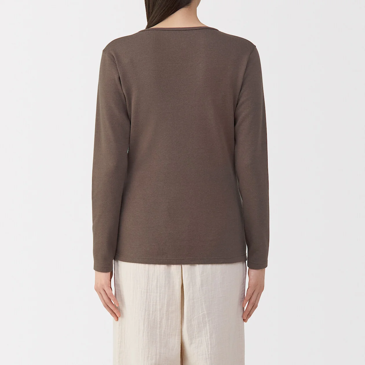 Warm Cotton and Wool Long-Sleeve T-Shirt - Image 28