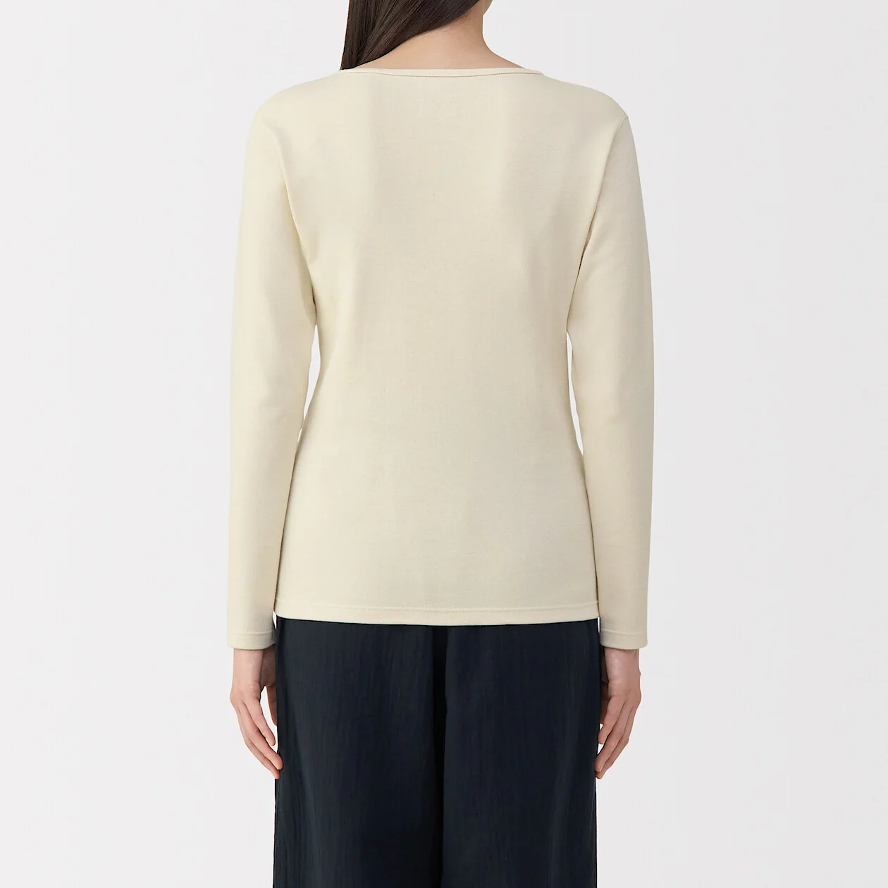 Warm Cotton and Wool Long-Sleeve T-Shirt - Image 4