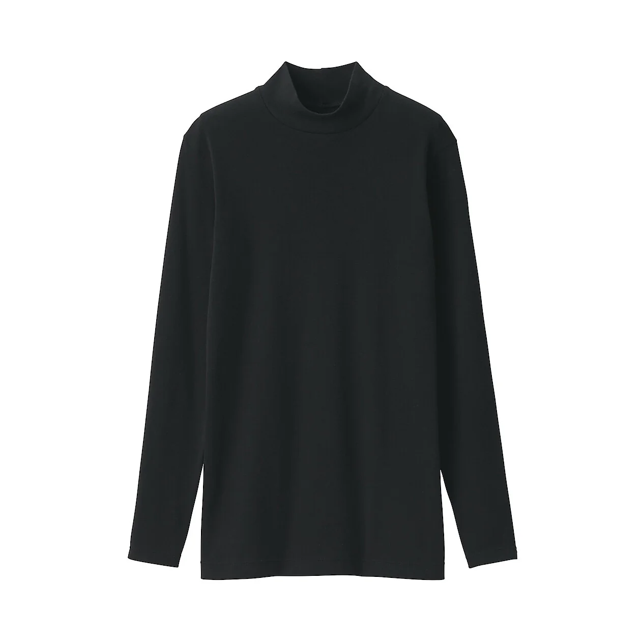 Warm Cotton Mockneck Long Sleeve T-Shirt - Image 13