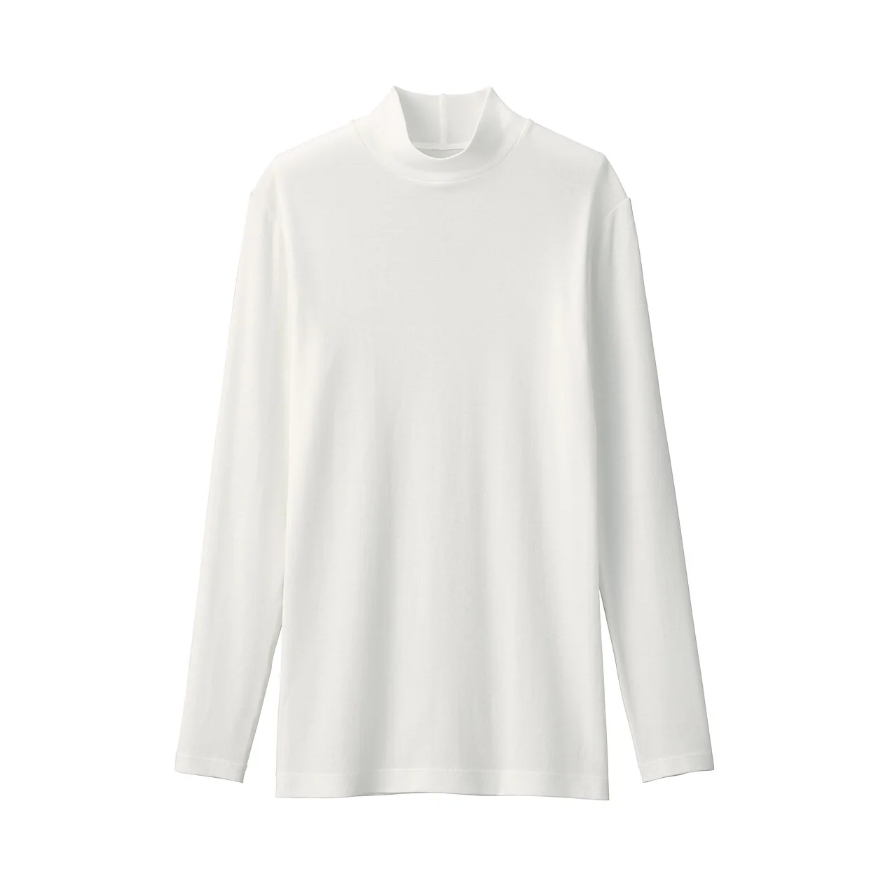 Warm Cotton Mockneck Long Sleeve T-Shirt - Image 6