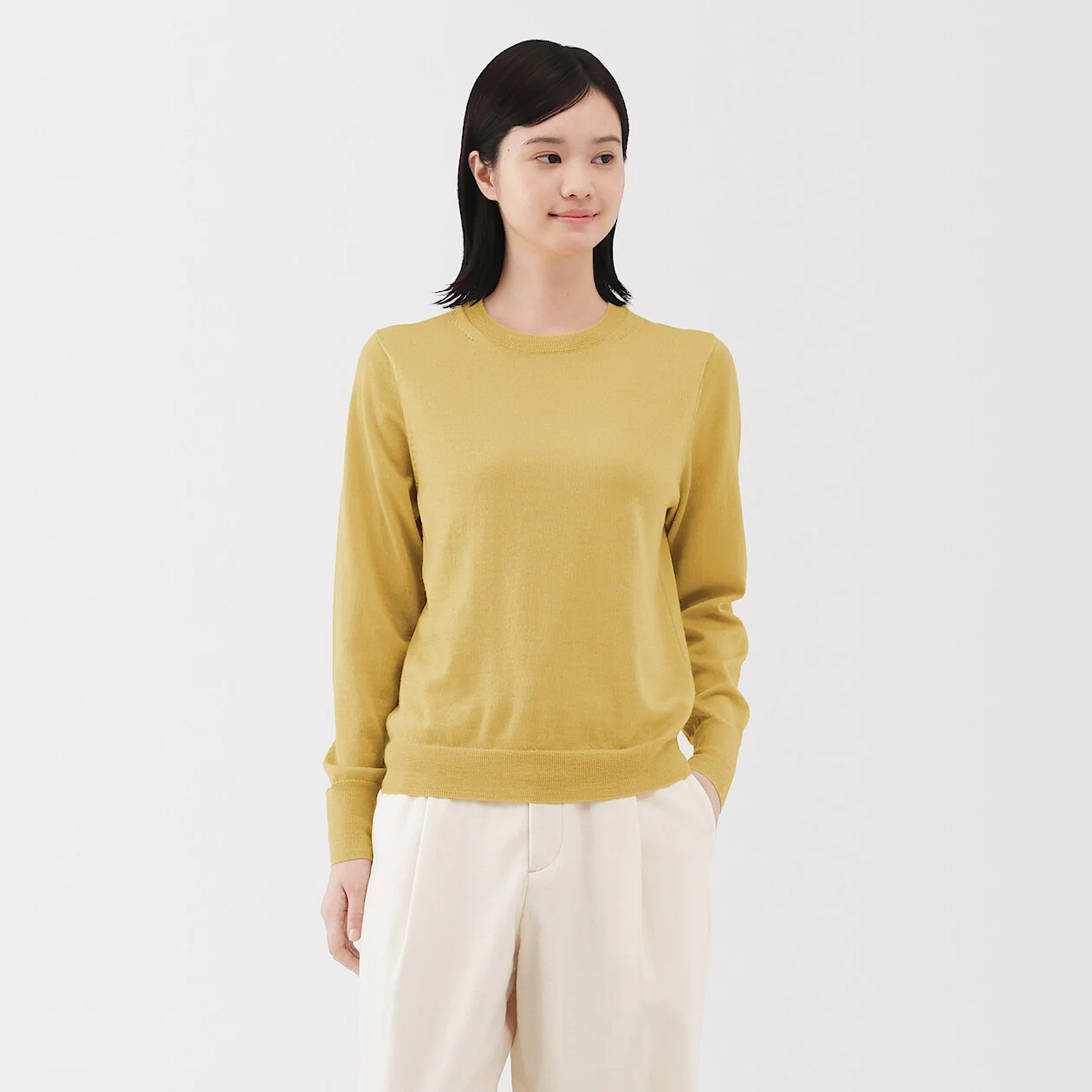 Washable Wool High-Gauge Crewneck Sweater - Image 24
