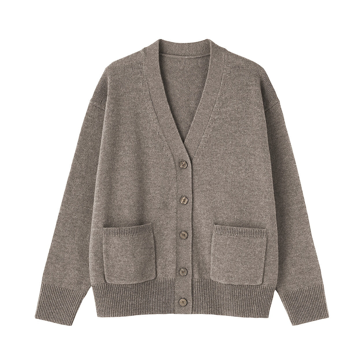 Washable Wool Mid-Gauge V-Neck Cardigan - Image 12