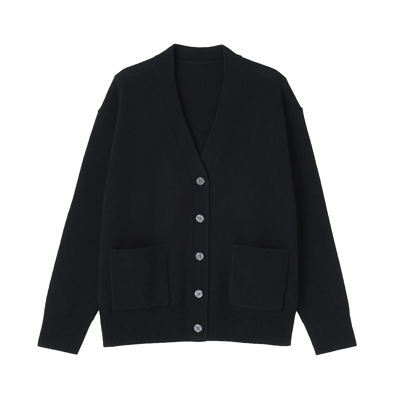Washable Wool Mid-Gauge V-Neck Cardigan - Image 20
