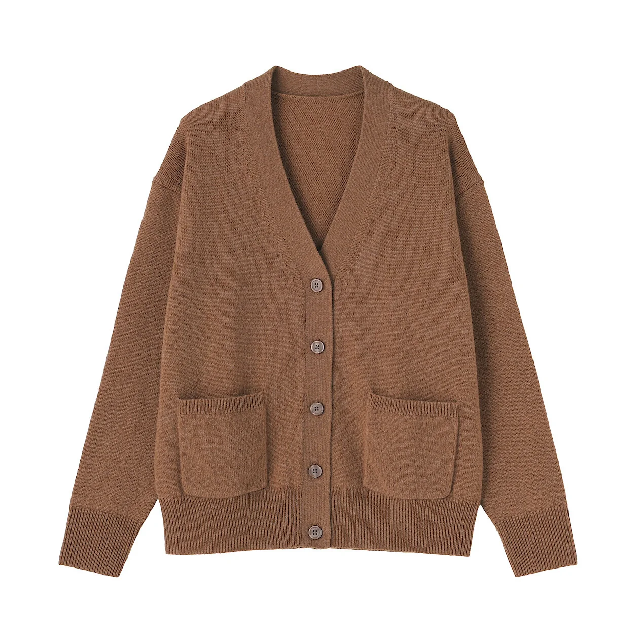 Washable Wool Mid-Gauge V-Neck Cardigan - Image 28