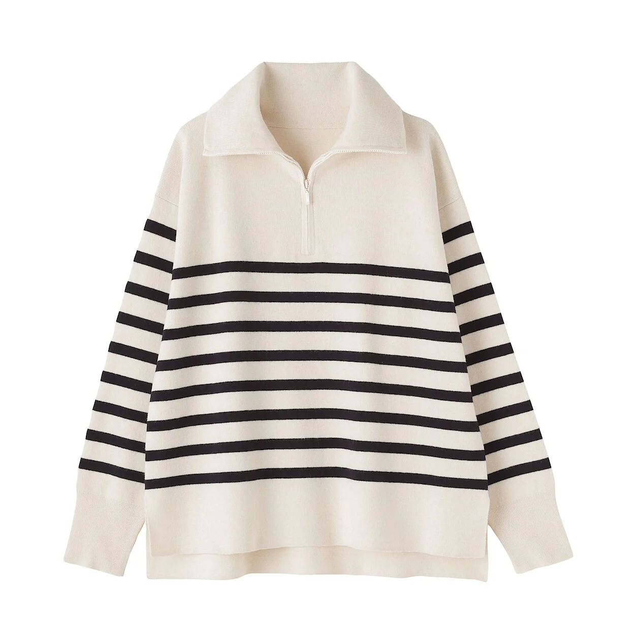 Washable Milano Ribbed Half-Zip Sweater - Image 15