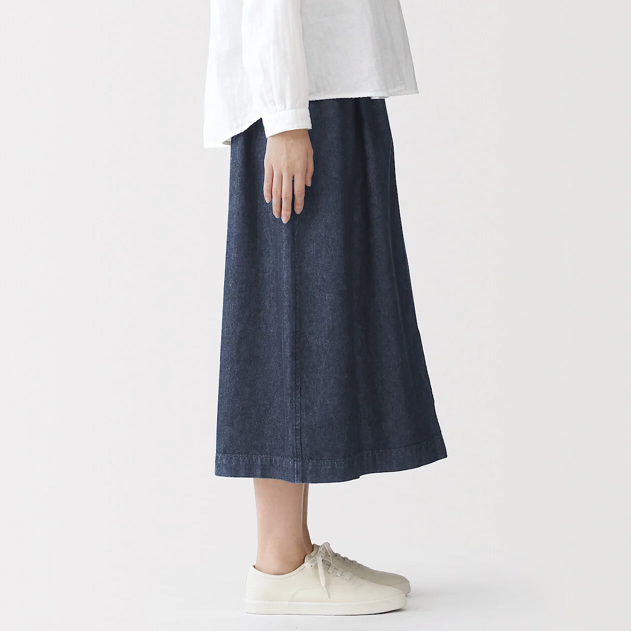 Washed Denim Easy Skirt - Image 4