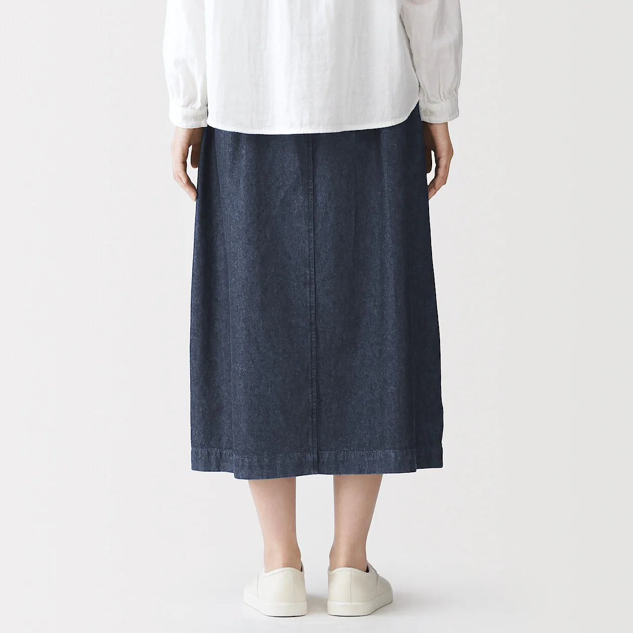Washed Denim Easy Skirt - Image 5
