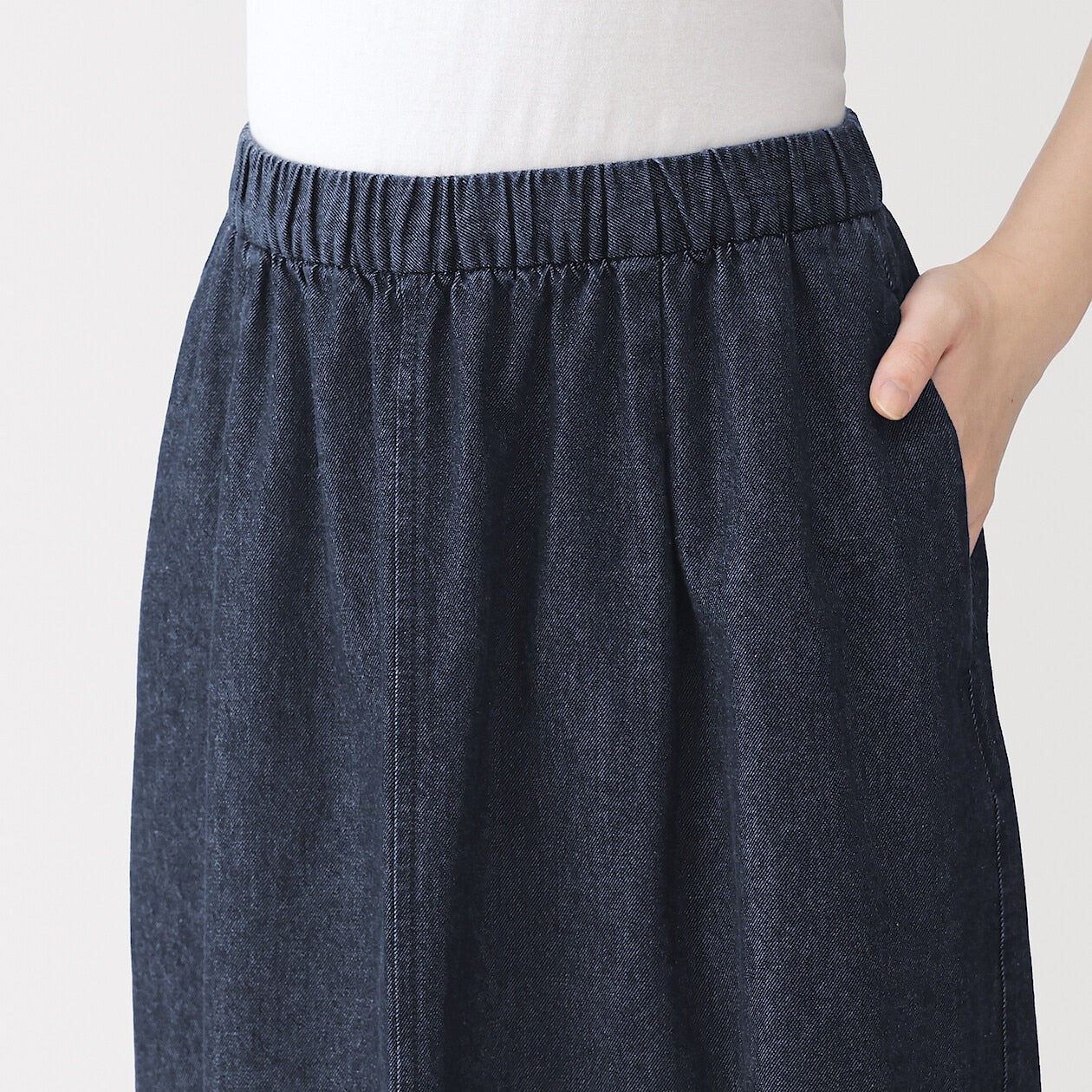 Washed Denim Easy Skirt - Image 6