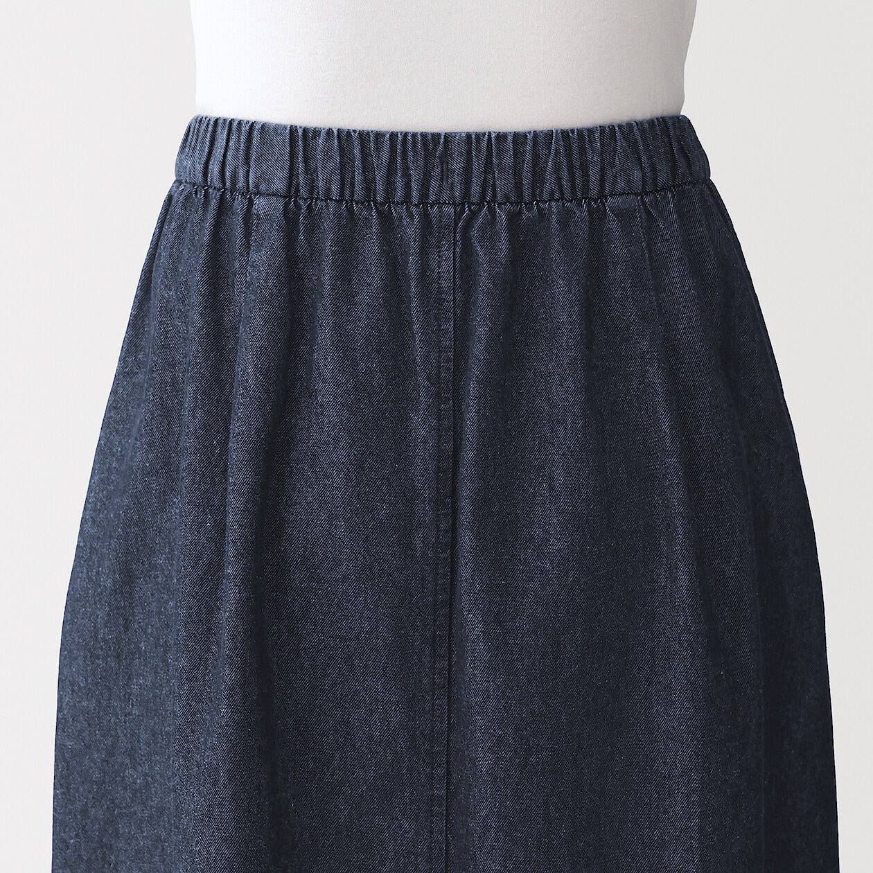 Washed Denim Easy Skirt - Image 7