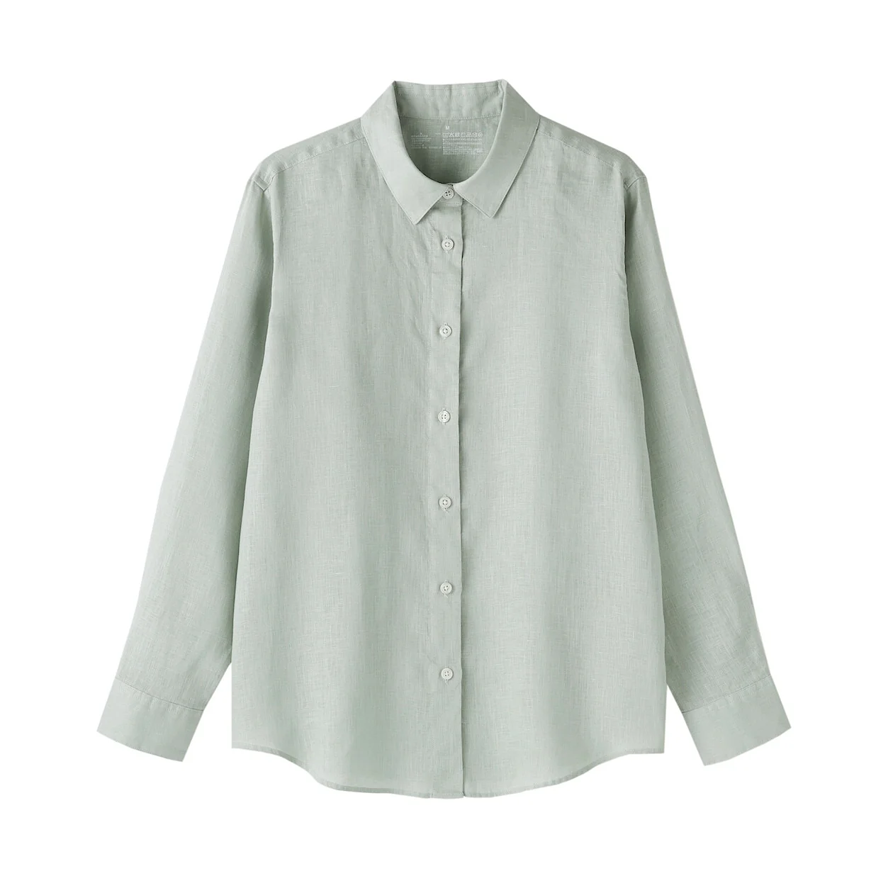 Washed Linen Long Sleeve Shirt - Image 7