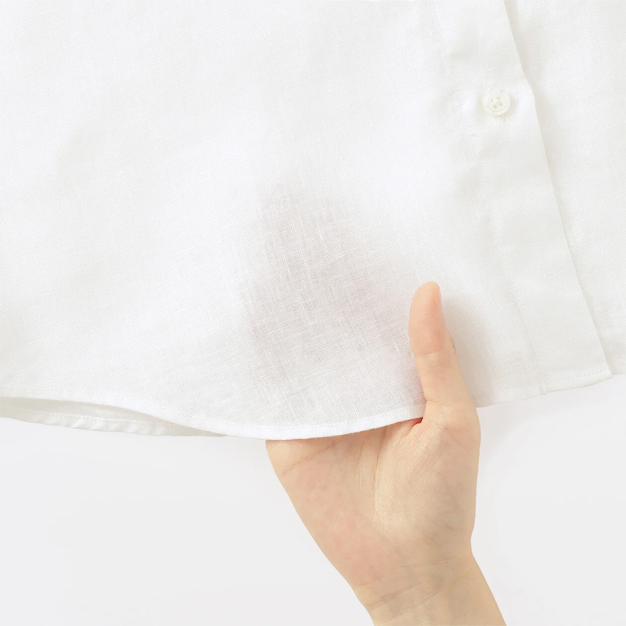 Washed Linen Long Sleeve Shirt - Image 9