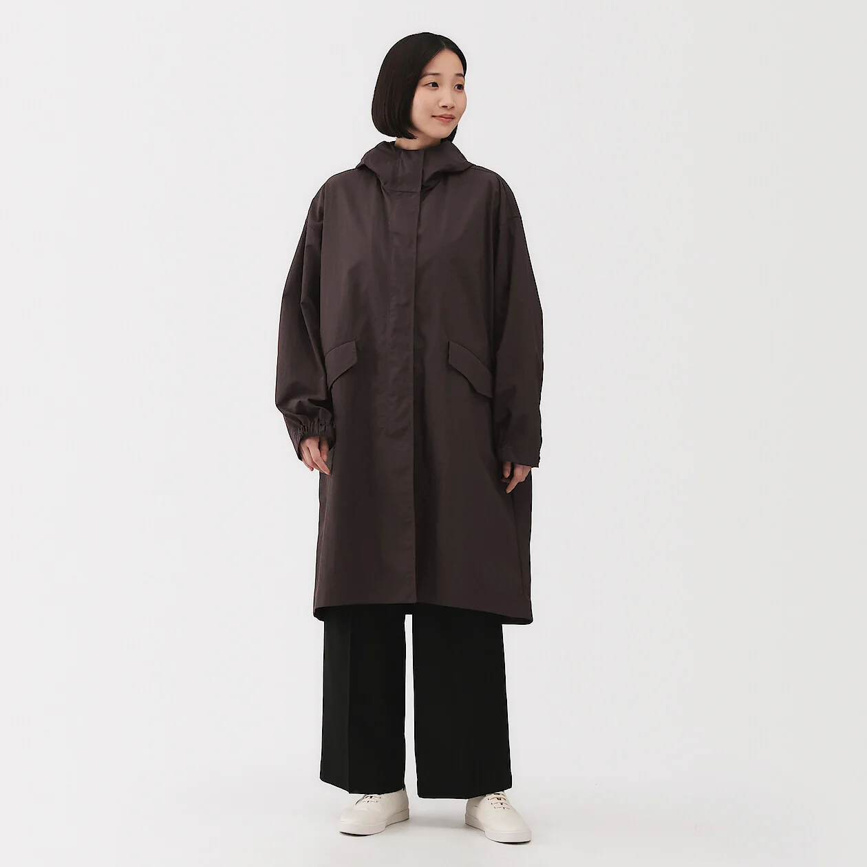 Water Repellent UV Protection Hooded Long Coat - Image 19