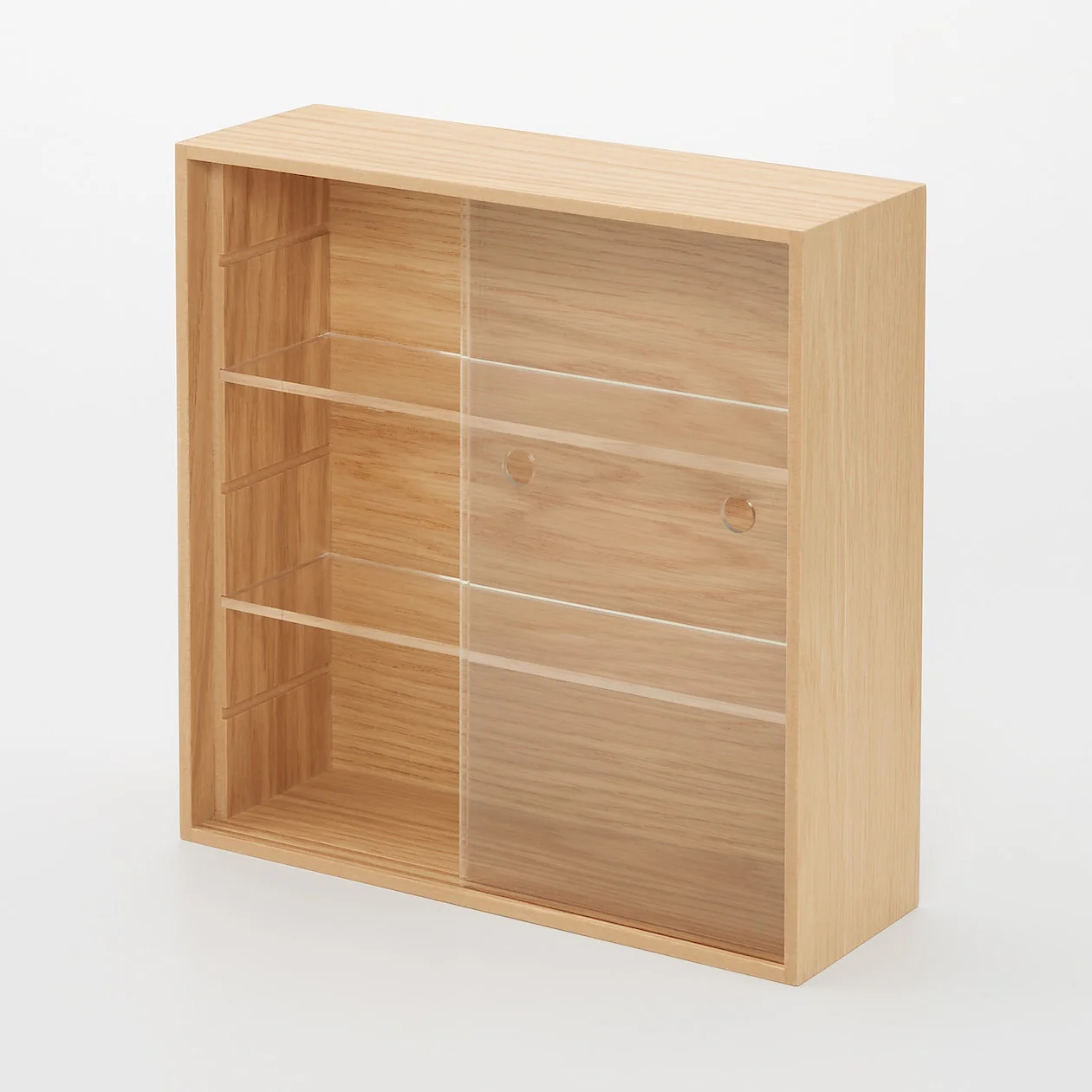 Wooden Display Case With Sliding Doors - Small - Image 5