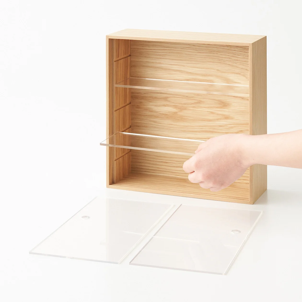 Wooden Display Case With Sliding Doors - Small - Image 7