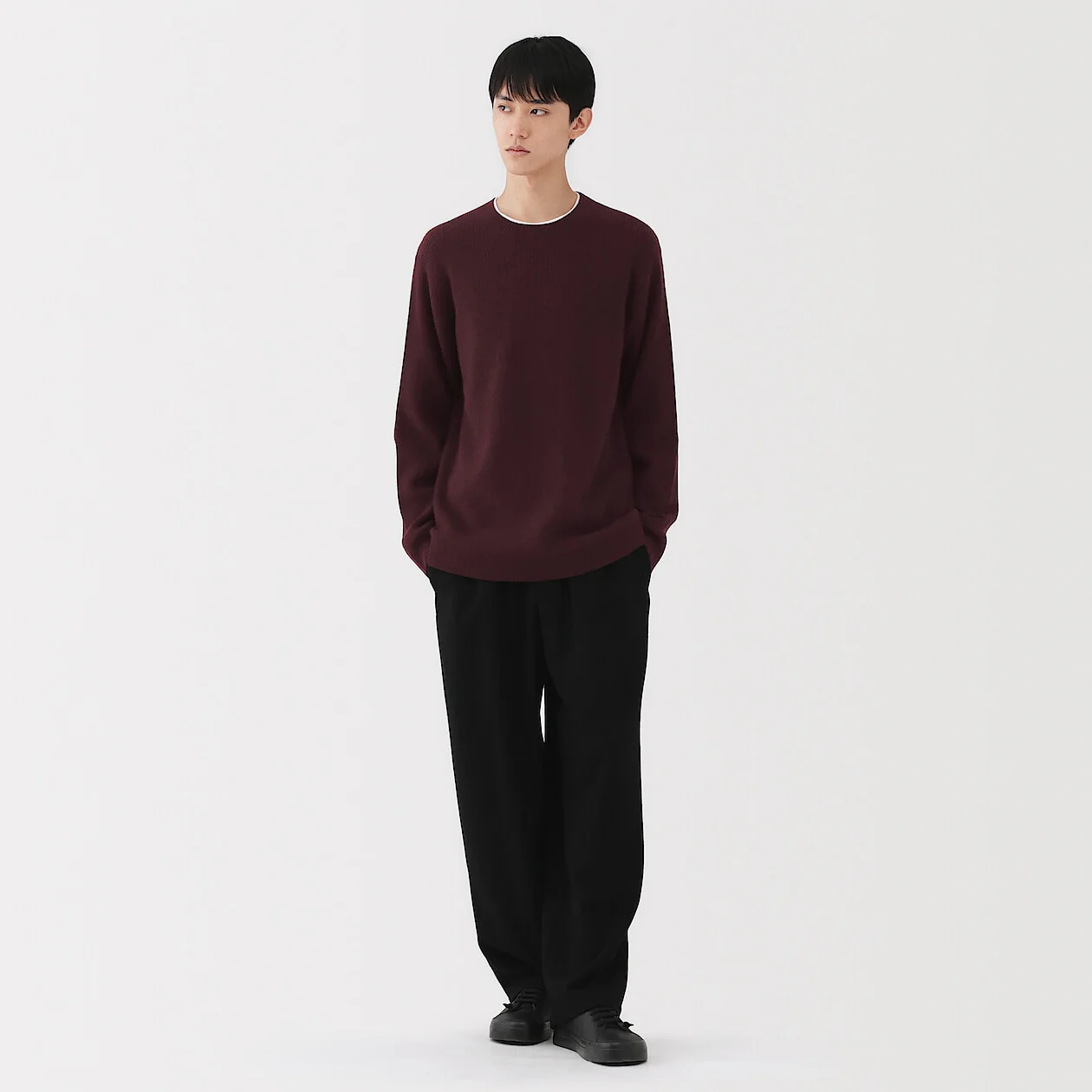 Yak Rib Knit Crewneck Sweater - Image 2